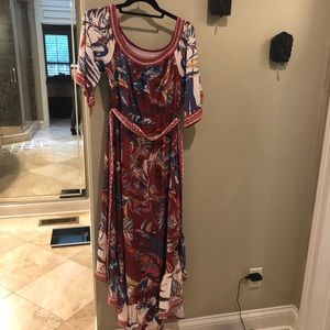Hi- low flowy dress